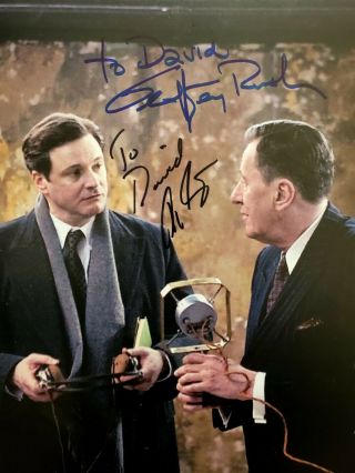 Colin Firth And Geoffrey Rush Signed/autographed " The King 