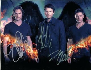 Supernatural Autographed Photo Hand Signed W - Tv Movie Stars - Sexy Actors