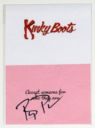 Holibay Kinky Boots Billy Porter Signed Stage Prop