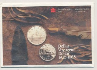 Canada: 1985 Unc Set 50 Years Of Voyageur Dollar,  In Package