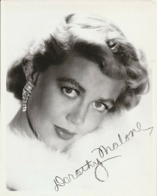 Dorothy Malone - 1924 - 2018 (" Written On The Wind " Star) Signed Photo