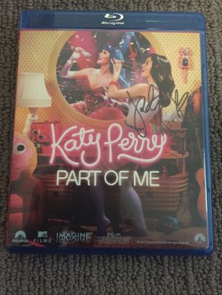 Katy Perry Hand Signed Part Of Me Movie Dvd Blu Ray Autograph (walmart Exclusive)