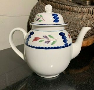 Adams Lancaster Ironstone Teapot,  Creamer & Sugar Bowl w/Lid England - Pristine 3