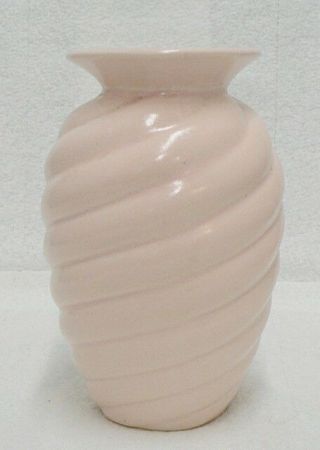 Red Wing Pottery Pink Swirl Vase Number 952