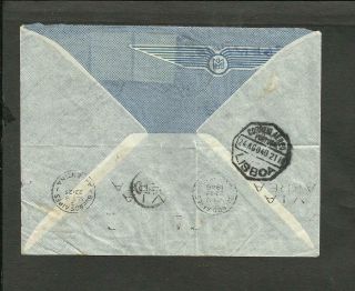 PORTUGAL TO ARGENTINA AIR MAIL COVER 1940, 2