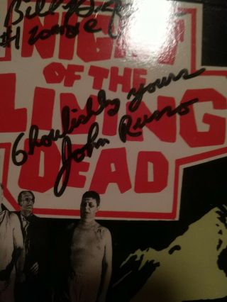 Bill Hinzman & John Russo Autograph Signed Night Of The Living Dead VHS cover 3