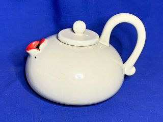 Fitz and Floyd china Lip Service pattern teapot 2
