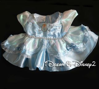 Build - A - Bear Disney Princess Cinderella Blue Gown Dress Retired Teddy Clothes