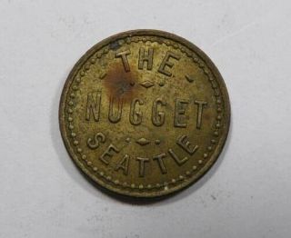 Seattle,  Washington The Nugget Good For 5 Cents In Trade Token Very Scarce