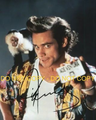 Jim Carrey,  Ace Ventura: Pet Detective,  Hand Signed 8x10 Photo W/coa