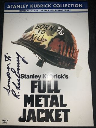 R Lee Ermey Autograph Full Metal Jacket Dvd