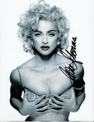 Madonna - Early Sexy Pose - Hot Hand Signed Autographed Photo With
