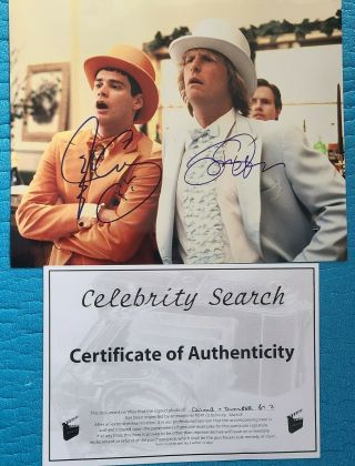 Dumb And Dumber Cast Signed Autograph Jim Carrey Jeff Daniels Auto