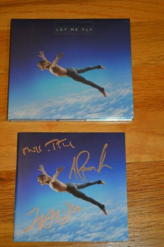 Mike & The Mechanics Let Me Fly Autographed CD Mike Rutherford / Genesis 3