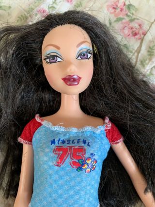 My Scene Barbie Doll Nolee With Black Hair And Purple Eyes Mattel 1999