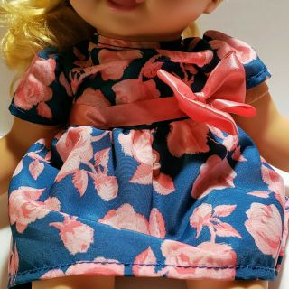 Little Mommy Sweet As Me Doll Blonde Pink Rose Dress 13 