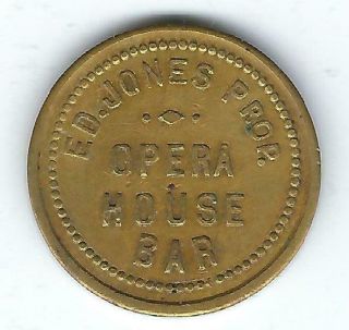 Colorado Trade Token - Holly - Opera House Bar - 5 - Cent - Prowers Co.