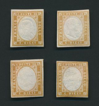 Sardinia Stamps 1862 Veii 10c Bistre/brown Issues,  Italian States
