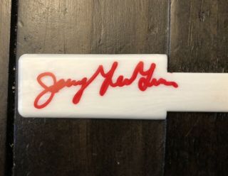 Jerry Lee Lewis Hand Signed Piano Key Rock And Roll Hof The Killer