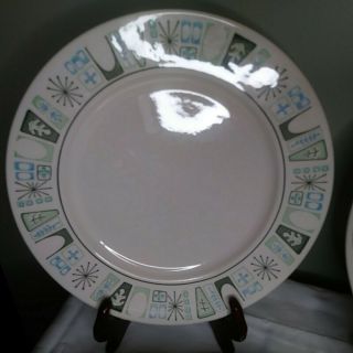 Taylor Smith Taylorstone Cathay 10.  5 " Dinner Plates Set Of 5 Vintage Mid Century