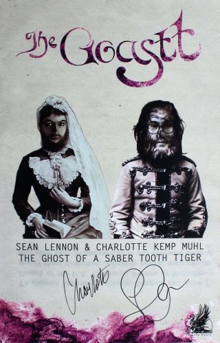 Sean Lennon And Charlotte Kemp Muhl Signed Goastt 11x17 Poster (john 