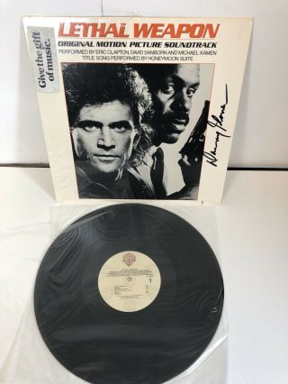 Danny Glover Signed Lethal Weapon Sountrack Album Cut Out