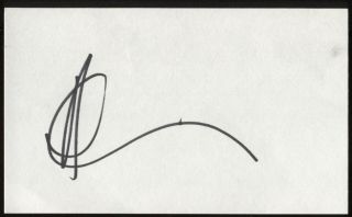 Andy Garcia Signed Index Card Signature Autographed Auto Movie Star