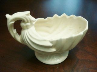 Mccoy Shell Shaped Planter Bowl Made In Roseville,  Ohio Late 1940s,  Early 1950s