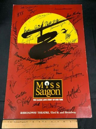 1988/89? Miss Saigon Broadway Theater Poster Signed By Cast (39,  / -)