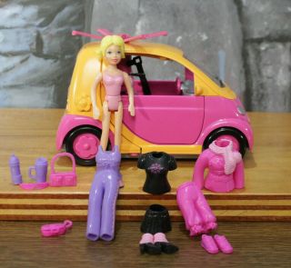 Polly Pocket Heli - Car - Pter Car Vehicle Fashions 2004 Doll Clothes & Accessories