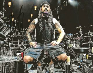 Mike Portnoy Of Dream Theater Real Hand Signed Photo 2 Winery Dogs