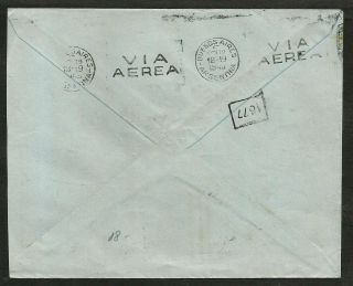 Argentina 1919 Cover Buenos Aires To Armstrong,  (santa Fe)