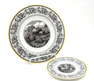 Villeroy & Boch " 1748 " Audun Ferme Porcelain Dinner Plate & Saucer - Germany