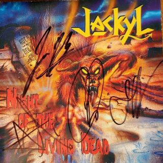Jackyl Signed X4 Night Of The Living Dead Cd Jesse James Dupree Proof