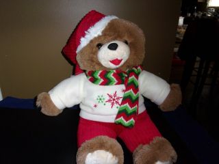 Snowflake Teddy Bear Dan Dee Plush Stuffed 2015 20 " Holiday Christmas