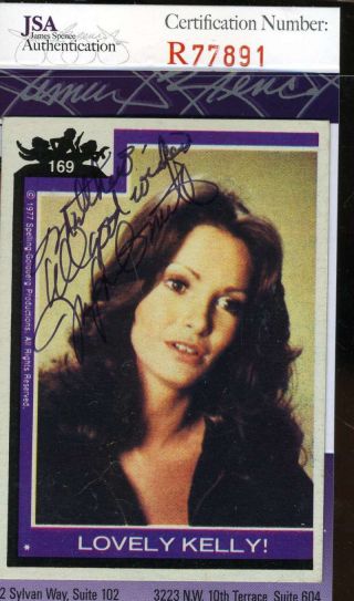 Jaclyn Smith Hand Signed Jsa Topps Charlies Angels Card 169 Autograph Authentic