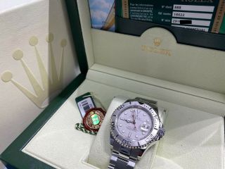 Rolex Yacht Master 16622 Platinum Stainless Steel Box Papers Open Card Z Series