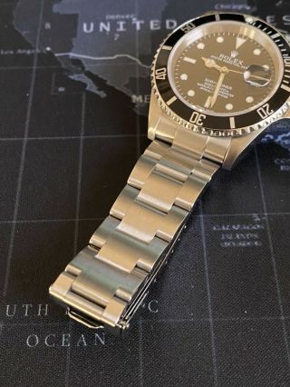 Rolex Submariner 16610 Black Date Dial Stainless Steel Men ' s Watch 2