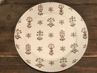 Set Of 5 Vintage Arabia Made In Finland “tapestry” Pattern Dinner Plates 10 1/4”