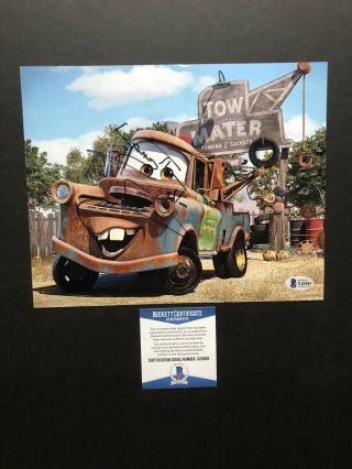 Larry The Cable Guy Autographed Signed 8x10 Photo Beckett Bas Cars Tow Mater
