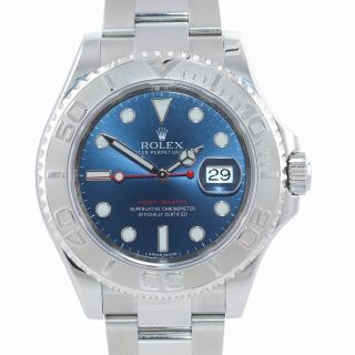 2019 Rolex Yacht - Master 116622 Blue Dial Steel Platinum 40mm Watch Box