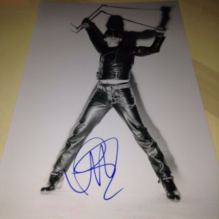 Judas Priest Rob Halford Signed 12x18 Photo Metal God British Steel Rock Singer