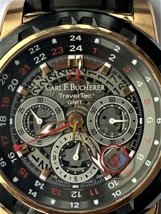 Carl Bucherer Patravi TravelTec Four X limited Chronograph Watch 18k rose gold 2