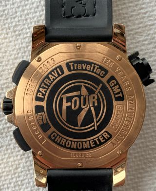 Carl Bucherer Patravi TravelTec Four X limited Chronograph Watch 18k rose gold 6