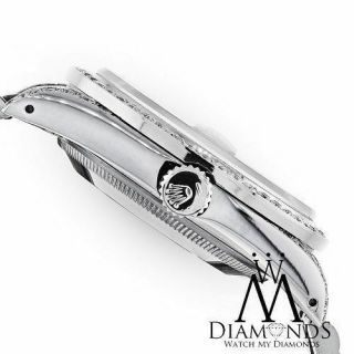 Rolex Datejust 36mm Stainless Steel Watch Black String Diamond Dial/Bezel/lugs 5