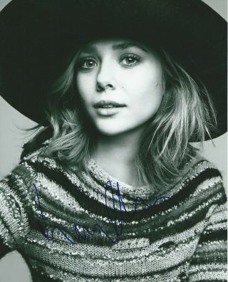 Gfa Sexy Movie Actress Elizabeth Olsen Signed 8x10 Photo Mh3
