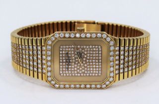 patek philippe extremely rare 18k gold all Factory diamonds watch 3814 2