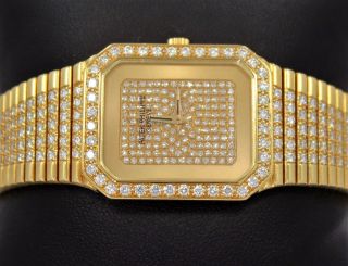patek philippe extremely rare 18k gold all Factory diamonds watch 3814 5
