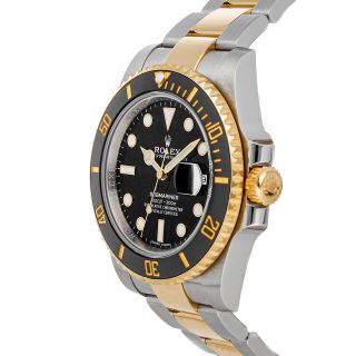 Rolex Submariner Date Auto 40mm Steel Gold Mens Oyster Bracelet Watch 116613LN 3