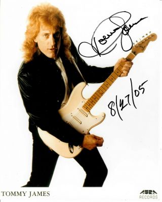 Tommy James Signed Aura Records Promo 8x10 Photo 2 The Shondells
